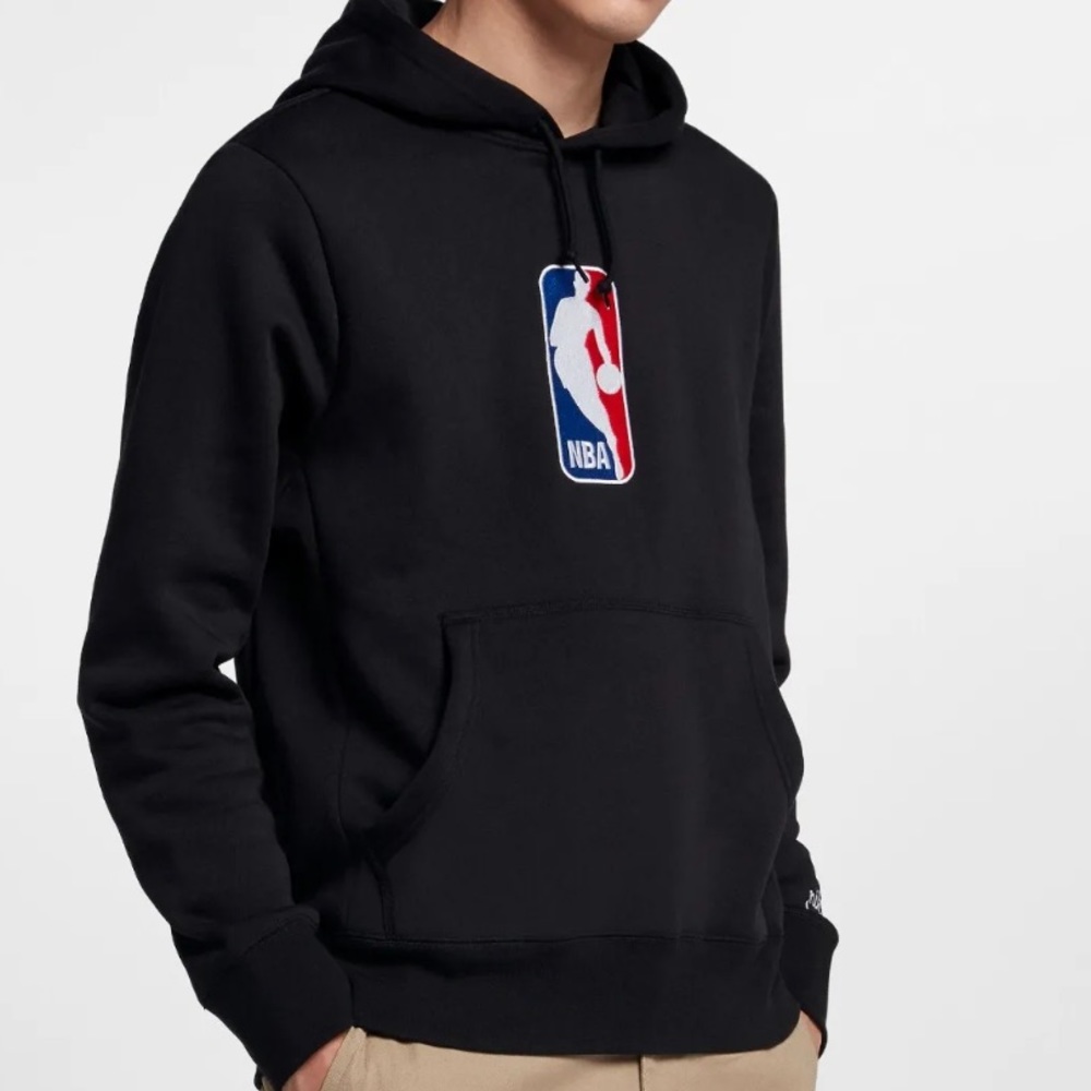 nike sb x nba embroidered black lined hoodie icon limited edition Size m…